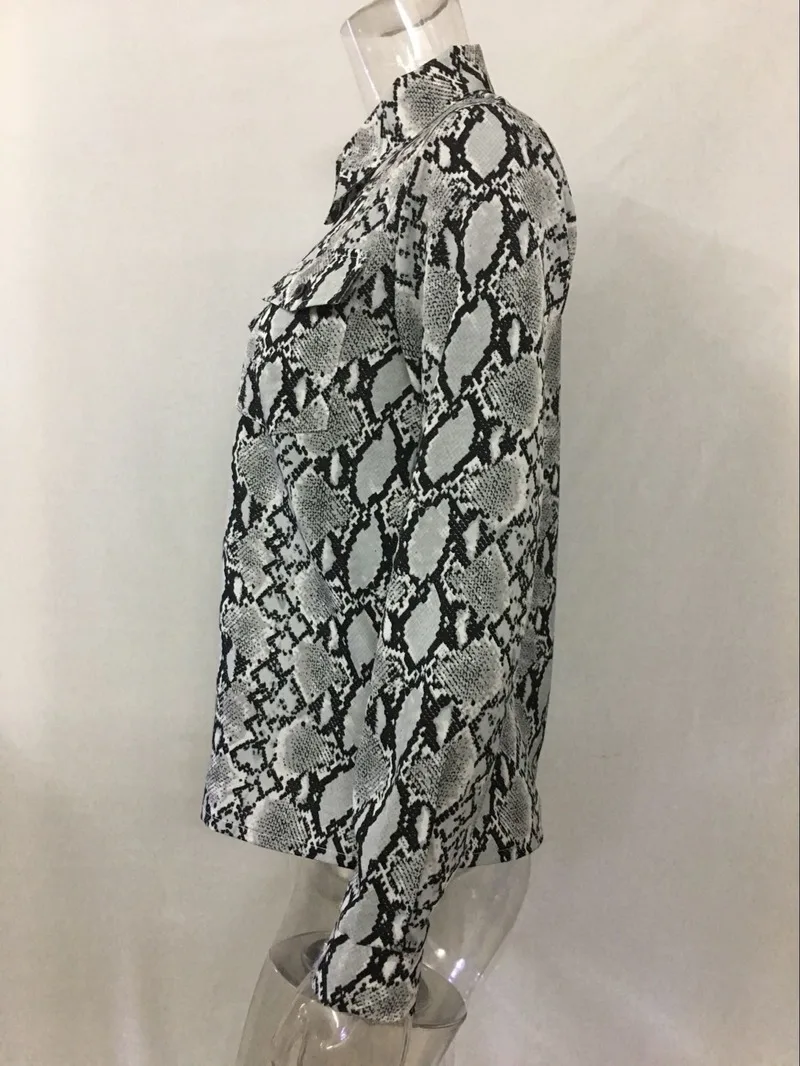 

Mazefeng Snake Animal Print Blouse and Shirt Long Sleeve Casual Plus Size V Neck Serpentine Fashion Women Blouses Autumn 2020
