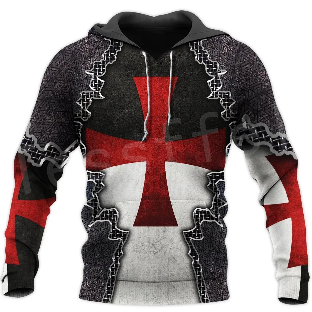 Tessвам рыцарский Templar костюм армированный пуловер Новая мода Harajuku уличная одежда