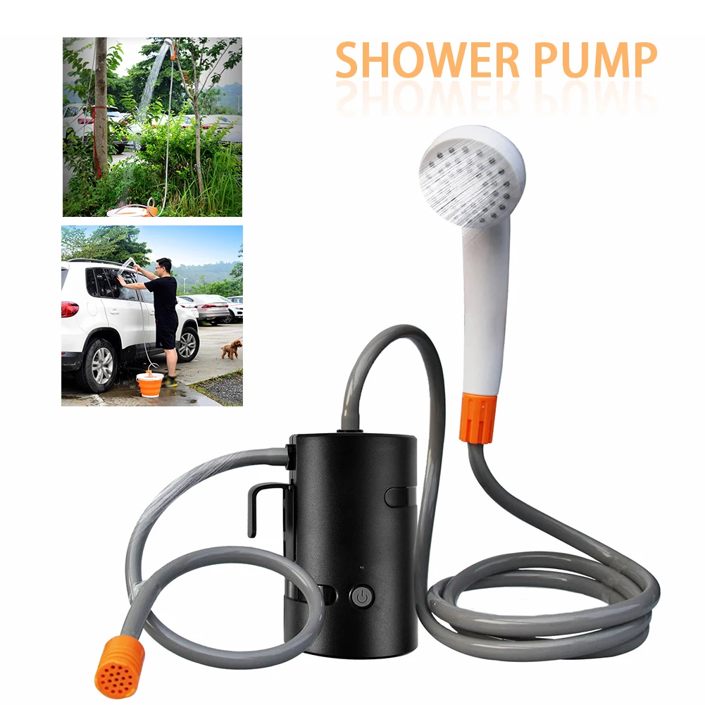 

Waterproof Easy Install Multifunction Outdoor Camping Emergency Hiking USB Rechargeable Hanging Shower Pump Bath Travel Portable