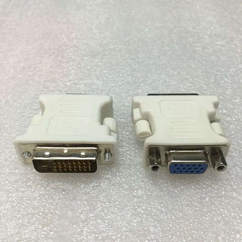 2 шт. DVI-D-VGA адаптер 24 + 1Pin с двойным соединением папа-VGA 15 Pin гнездовой разъем