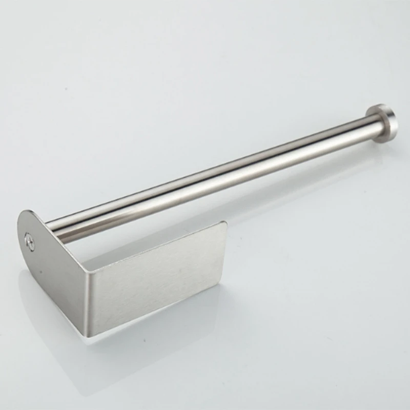 

Wall Mount Toilet Paper Holder Stainless Steel Bathroom Kitchen Roll Paper Accessory Tissue Towel Rack Hotel Toilet Roll Paper T