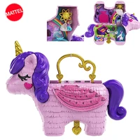 origina minil polly pocket toys doll unicorn house baby girls toys for girls treasure box kid toys accessories children gift