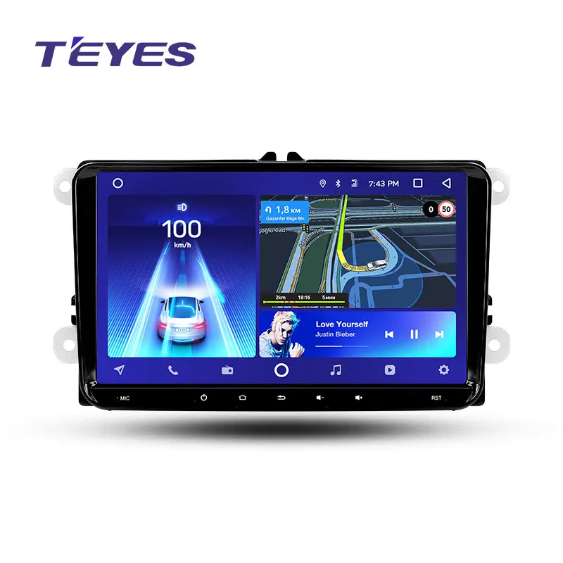 TEYES CC2 andriod автомобильный мультимедийный плеер 2 Din DVD для автомобиля VW Volkswagen Golf Polo Tiguan Passat b7 b6 skoda rapid octavia радио gps