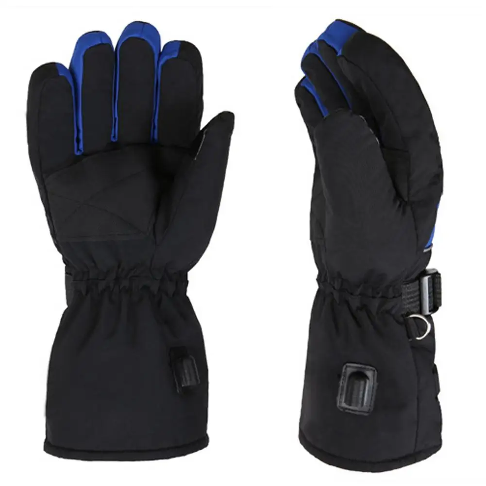

1pair Winter Touch Screen Battery Powered Heated Guantes Motorcycle Cycling Electric Heating Gloves Mittens Racing Riding Gloves