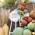 1 комплект, гирлянда для воздушных шаров в виде авокадо, зеленой оливковой арки