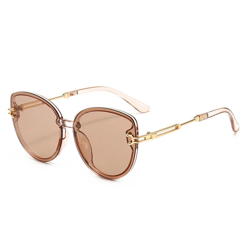 

Seemfly Classic Metal Big Frame Cat Eye Design Sunglasses Women Vintage Gradient Eyewear UV400 Trendy High Quality Oculos De Sol