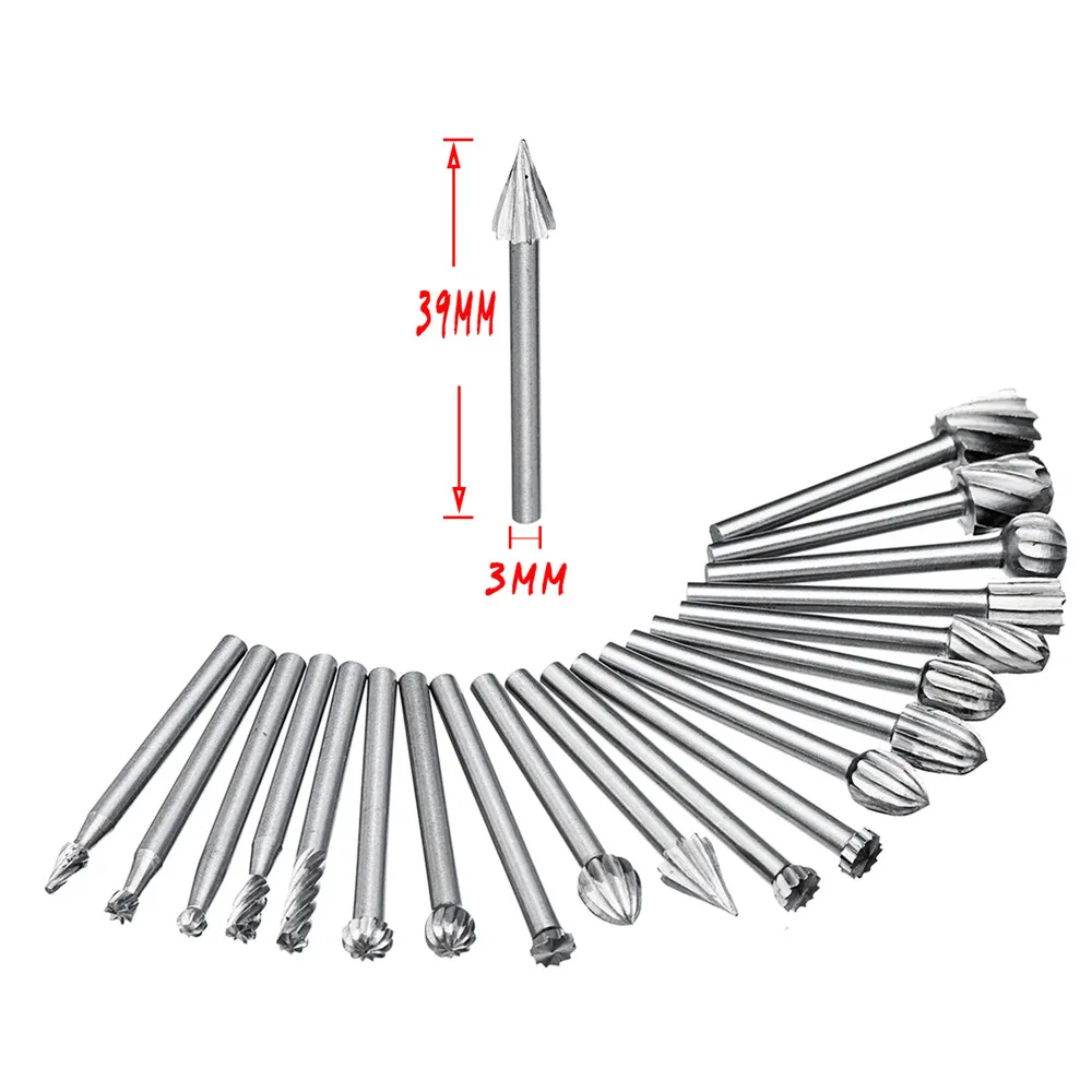 20 шт. 3 мм фреза для деревообработки резьбы фрезы из быстрорежущей стали прочные