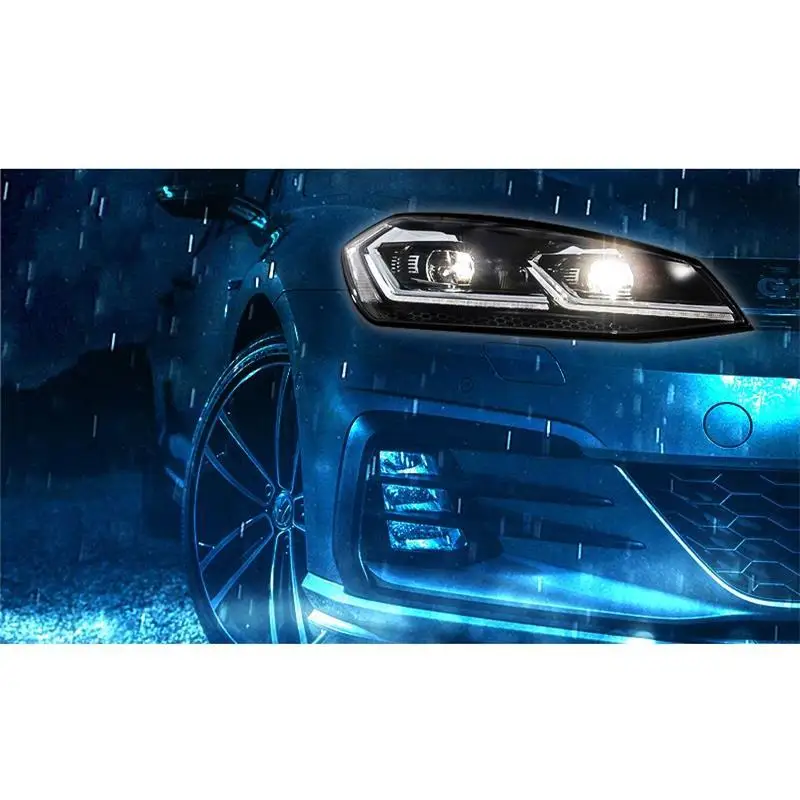 Cob Стайлинг Neblineros Para Авто дневные ходовые части Автомобильные светодиодные фары автомобильные фары в сборе 18 для Volkswagen Golf 7