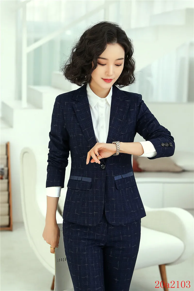 Женский деловой костюм темно-синий пиджак и брюки для офиса элегантный работы |