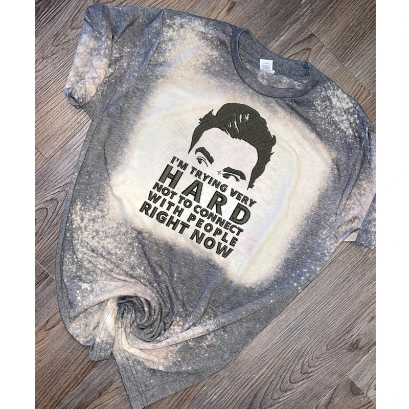 

Schitt's Creek t-shirt Fashion Tie-Dye Printed Round Neck Short-Sleeved T-Shirt