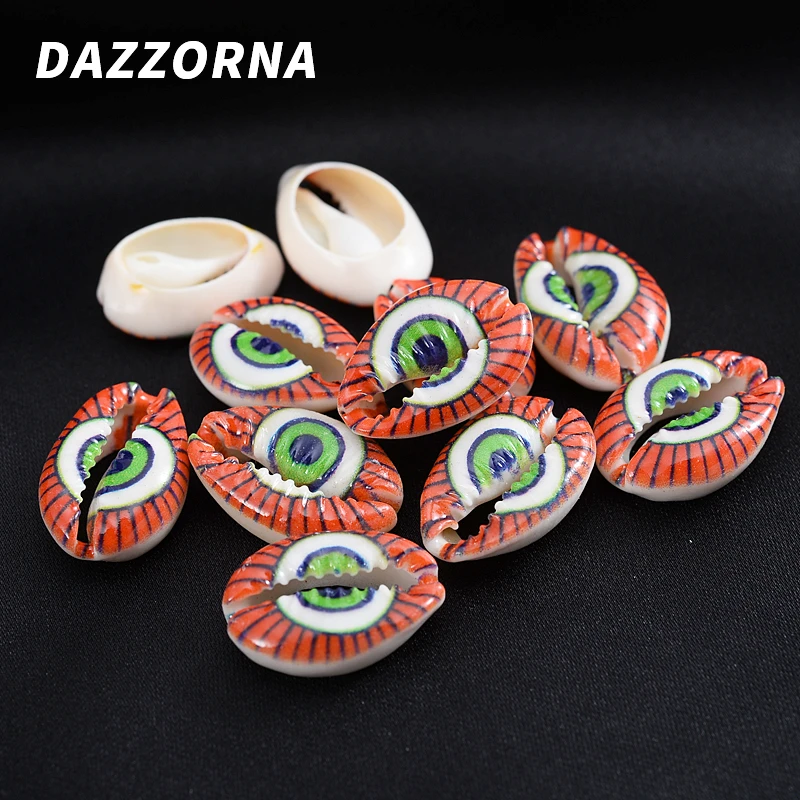 10 шт./упак. красочные с нарисованными глазами натуральная основа окрашенные