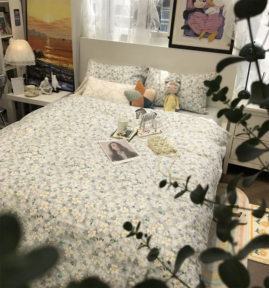 Романтический Комплект постельного белья с французским цветочным рисунком для