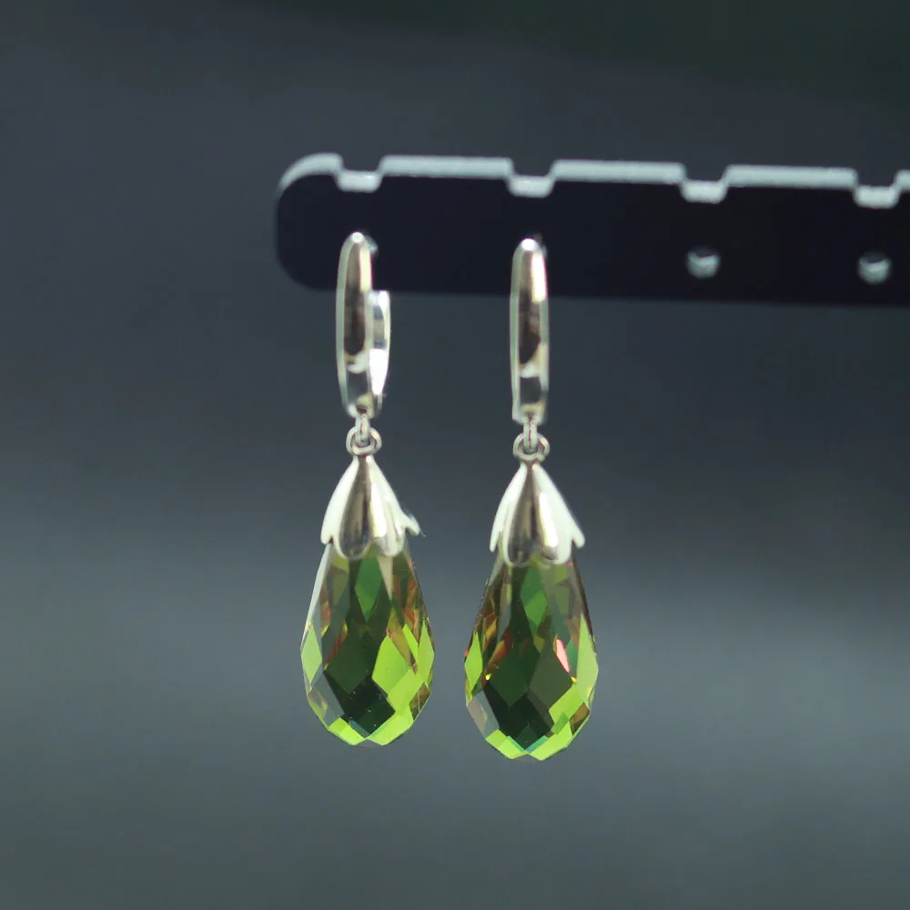 

MH New Color Change diaspore zultanite Long water droplets earrings gemstone jewelry 925 sterling silver for women lady wedding