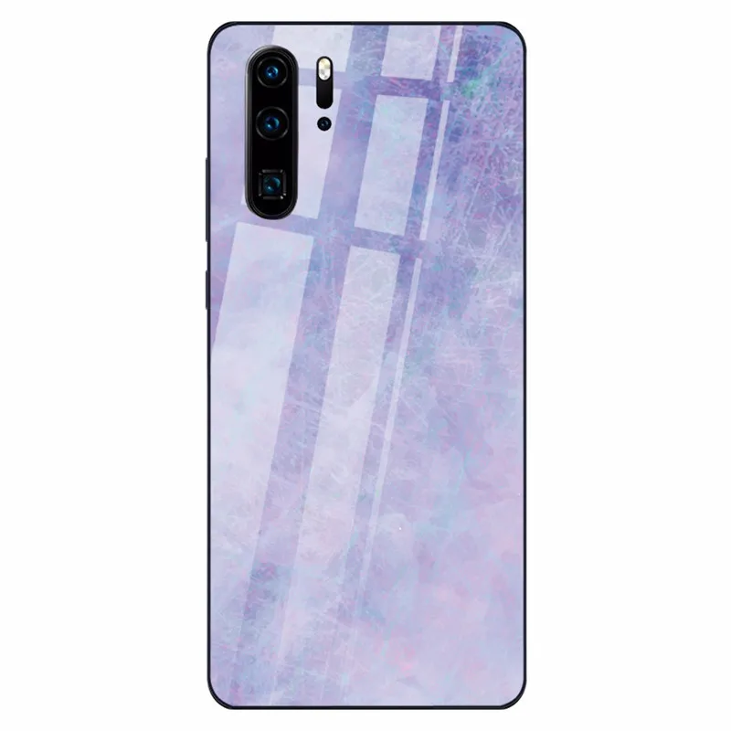 17 Цветной мраморный чехол для телефона huawei P30 P20 Lite Shookproof закаленное стекло чехол для mate 20 Lite Honor 9 10 Lite 8X MAX Nova 3 - Цвет: 17