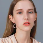 Асимметричные висячие серьги в виде Солнца и Луны, модные массивные геометрические серьги-кольца, Женские Ювелирные украшения золотого цвета