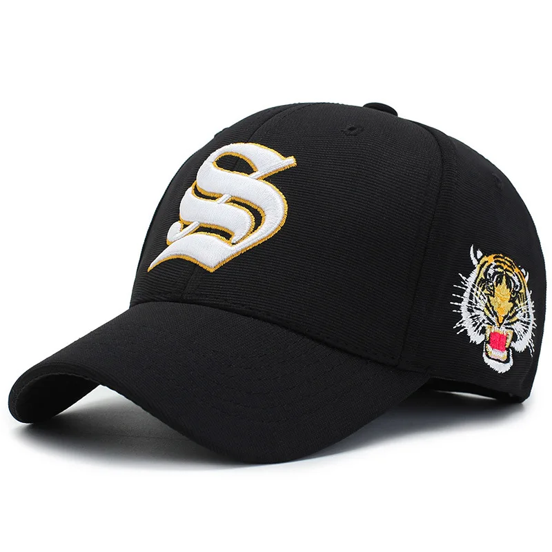 Новинка 2020 Бейсболка унисекс с вышитым Тигром и буквами хлопковая кепка уличная