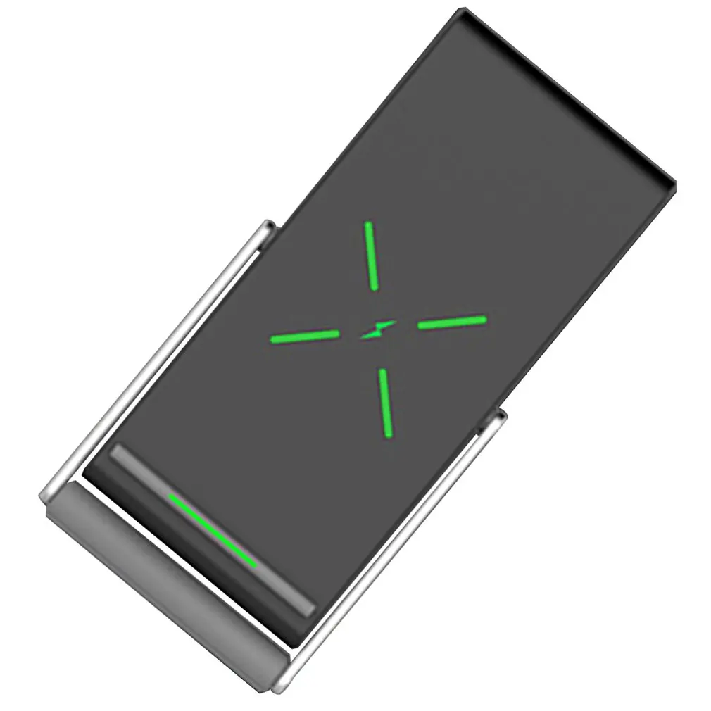 Складная Qi Беспроводная зарядка мобильный телефон держатель Цифровая двойная