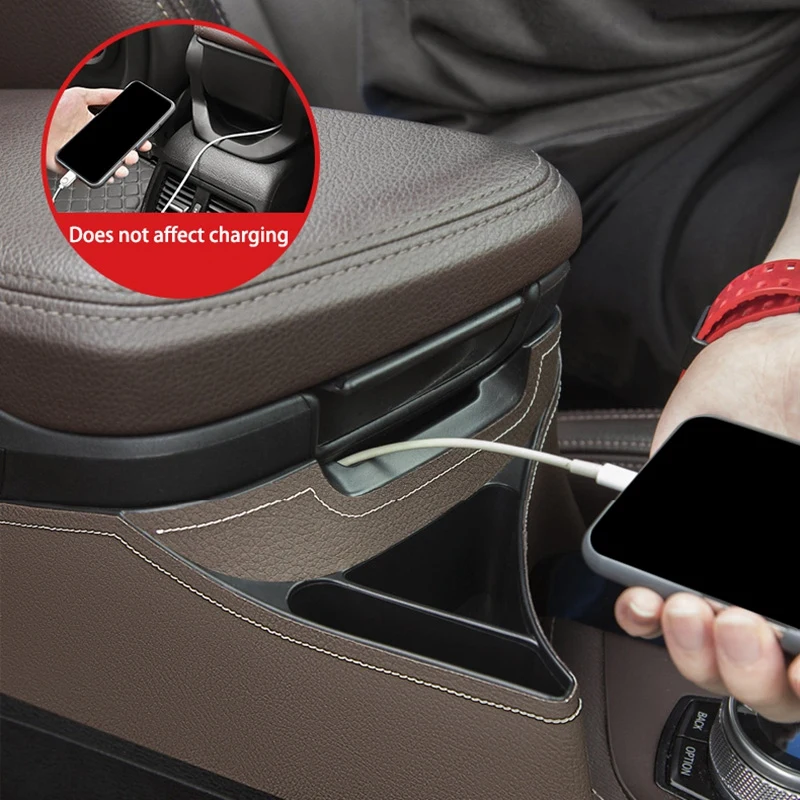 Купить Подлокотник для центрального сиденья автомобиля, контейнер для хранения консоли, органайзер, лоток для салона автомобиля для-BMW X1 F48 X2 F39 ...