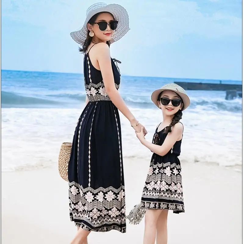 Женское шифоновое пляжное платье в стиле бохо Повседневное с полосатым принтом