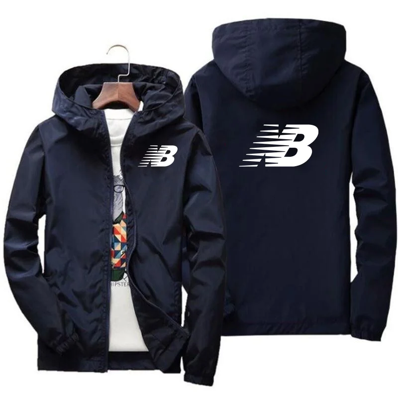 Мужская осенняя куртка Повседневная модная ветровка с принтом на весну и осень