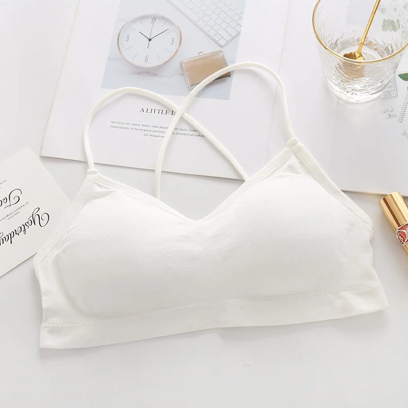 Женский бюстгальтер без косточек с вырезами однотонное красивое нижнее белье
