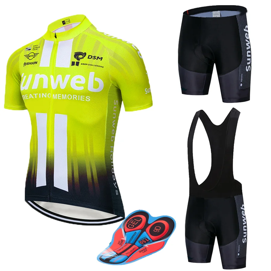 

2022 SUNWEB Cycling team Clothing 20D pad shorts Bike jersey set Ropa Ciclismo Quick Dry Mens pro BICYCLING Maillot Culotte