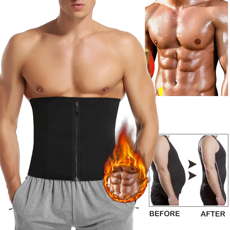 Мужской утягивающий корсет из неопрена для коррекции пояса|Корректирующее