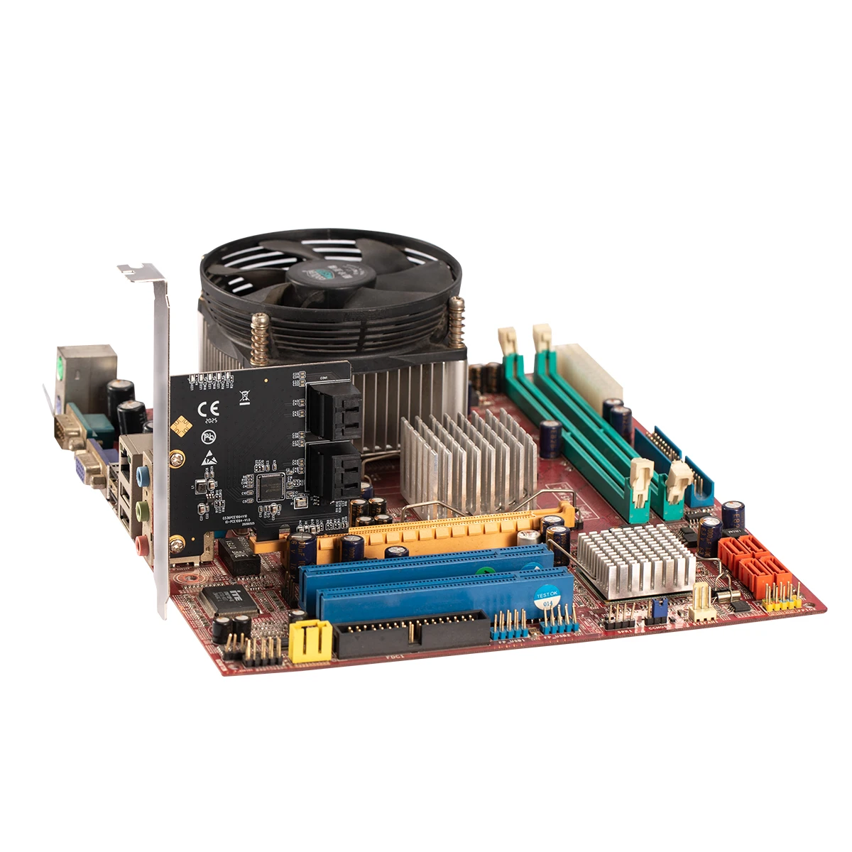 

chia mining PCIe 3.0 x1 to 4 Ports 6G SATA III 3.0 Controller Expansion Card