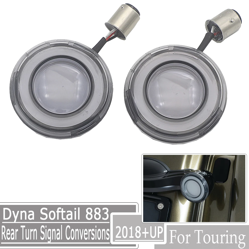 

Motorcycle Bullet Style LED Rear Turn Signal Conversions Case for Touring Softail Dyna Sportster XL883 XL1200 2018-2021