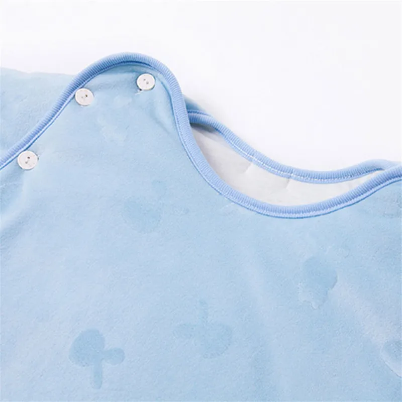 Толстый и теплый детский спальный мешок с длинным рукавом 85 см мультяшный