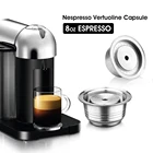 Многоразовые капсулы из нержавеющей стали, совместимые с кофейными фильтрами Nespresso Vertuo Pods для Nespresso Delonghi