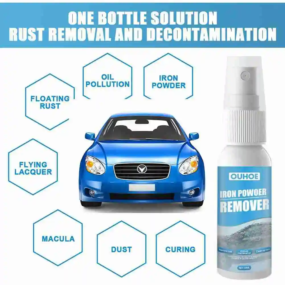 

Super Car Rust Remover Spray Metal Chrome Paint Multi-Purpose Car Maintenance Iron Powder Cleaning Multi-Purpose Environmental