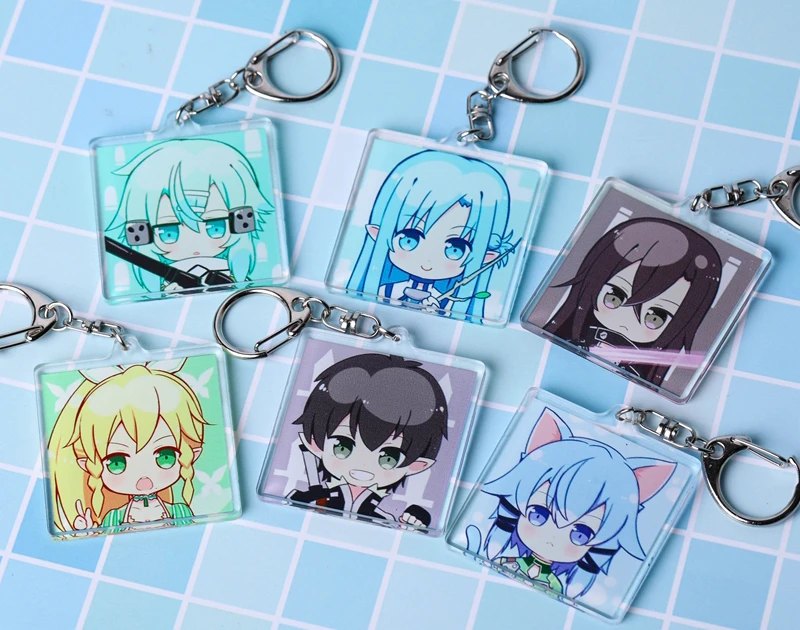 Брелок для ключей из мультфильма мастера меча|Брелоки| |