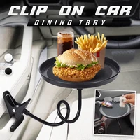 car dining tray food folding dining table 360%c2%b0 swivel adjustable seat organizer cup holder drink snacks storage tray sa