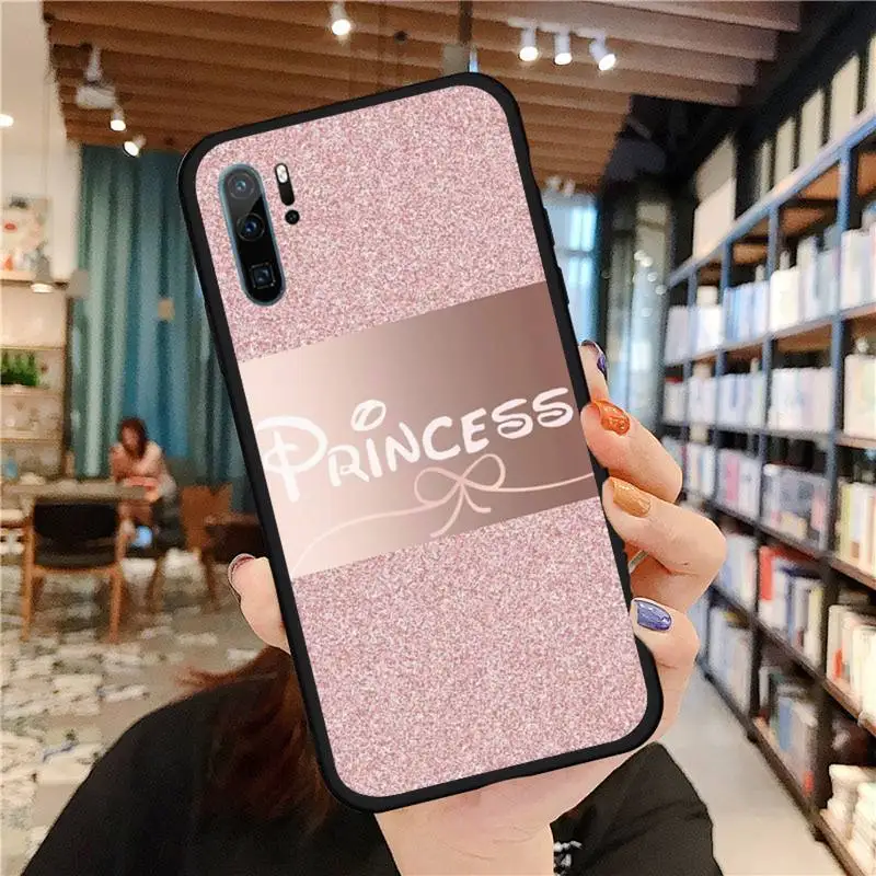 

Queen princess crown Phone Case For Huawei honor Mate P 9 10 20 30 40 Pro 10i 7 8 a x Lite nova 5t Soft silicone funda