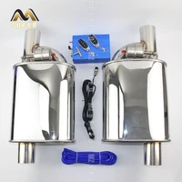accessories car exhaust pipe muffler 304 stainless steel exhaust pipe valve remote control modification muffler left and right