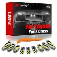 gbtuning canbus led interior light kit 9pcs for toyota yaris cross 2020 2021 car trunk dome ceiling indoor lamp accessories