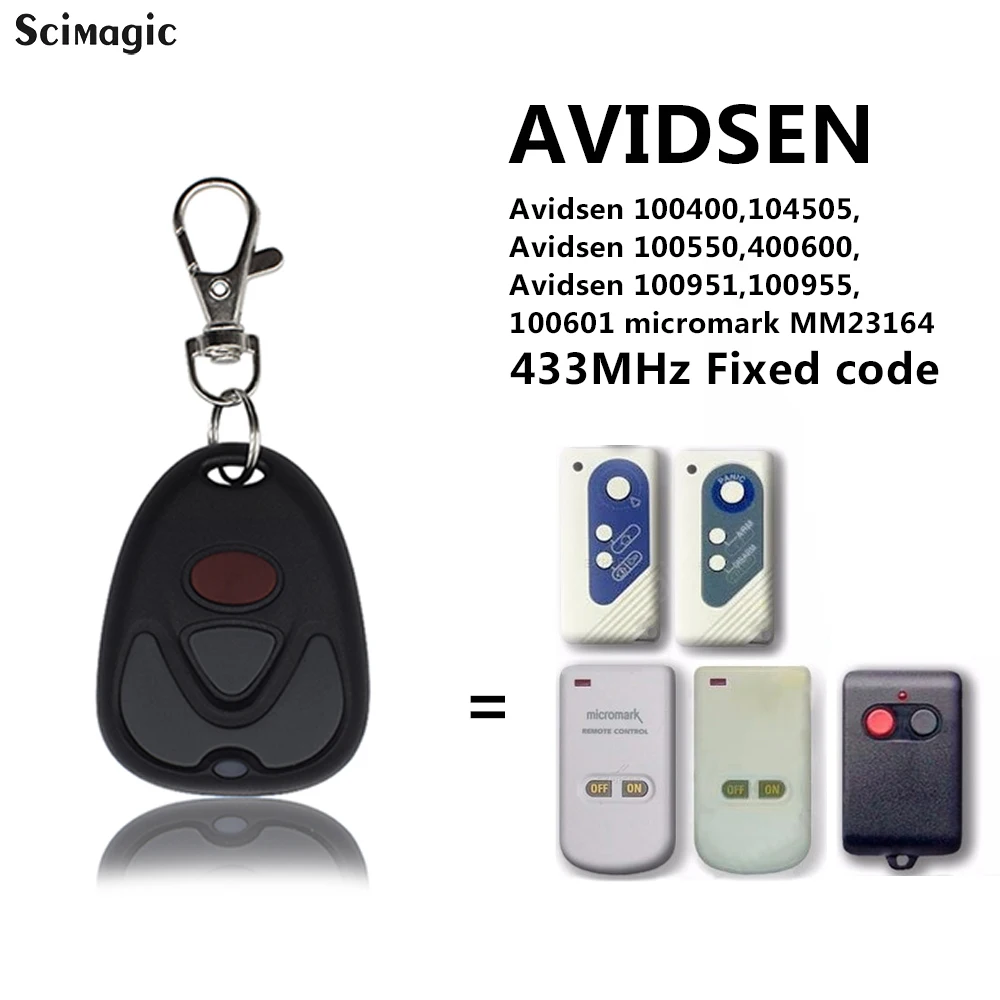 

Cloning Garage Gate Remote Control Avidsen 100400 104505 100550 400600 100951 100955 100601 micromark MM23164 433mhz 433.92mhz