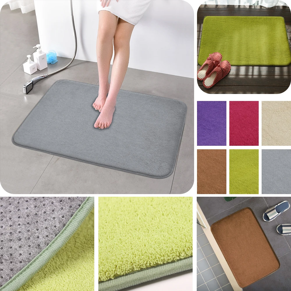 10 размеров водопоглощающий коврик для ванной комнаты мохнатый набор кухонных
