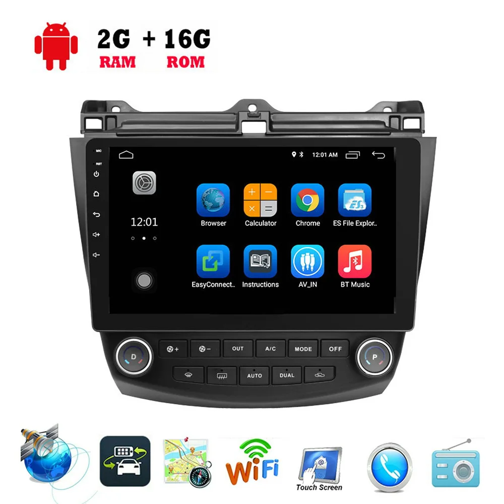 10 1 &quot2Din Android автомобильный Радио авторадио мультимедийный плеер для Honda Accord 7 2003