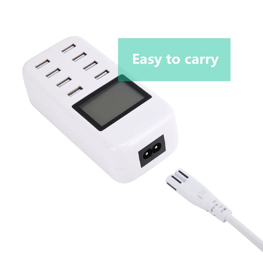 8 портов USB настольное зарядное устройство многопортовый интеллектуальная