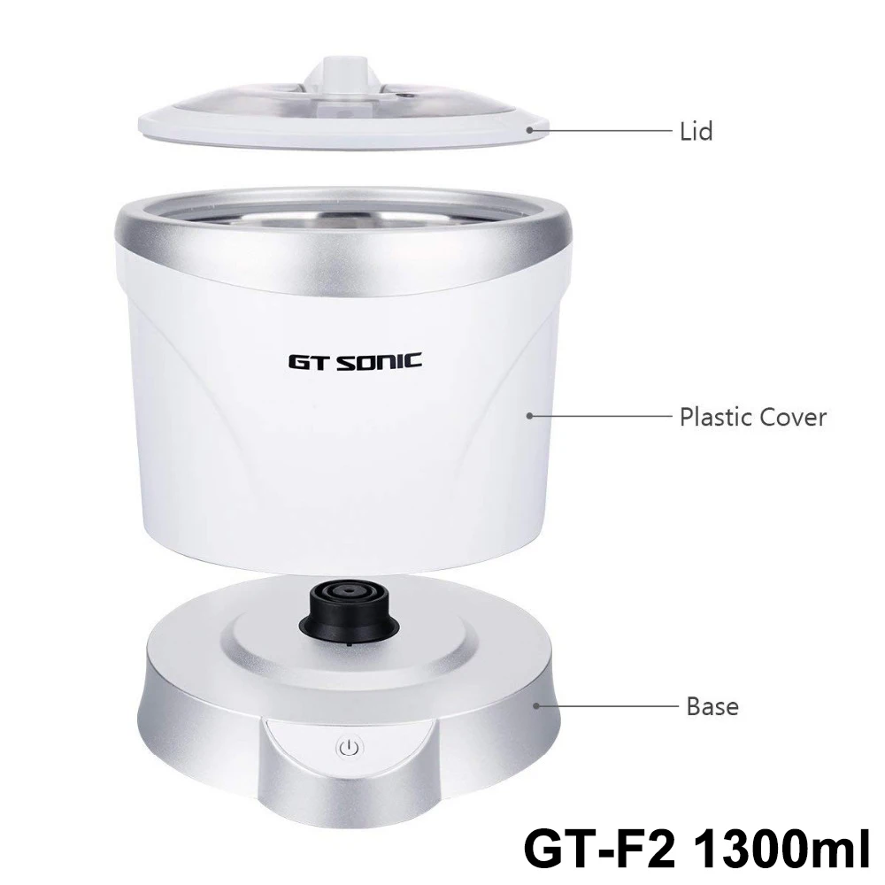 GT-F2 GT sonic 750 мл ультра Соник Очиститель таймер для ванны ювелирные изделия кисти очки Маникюр камни резаки Стоматологическая бритва части ультразвук Соник - Цвет: GT-F2