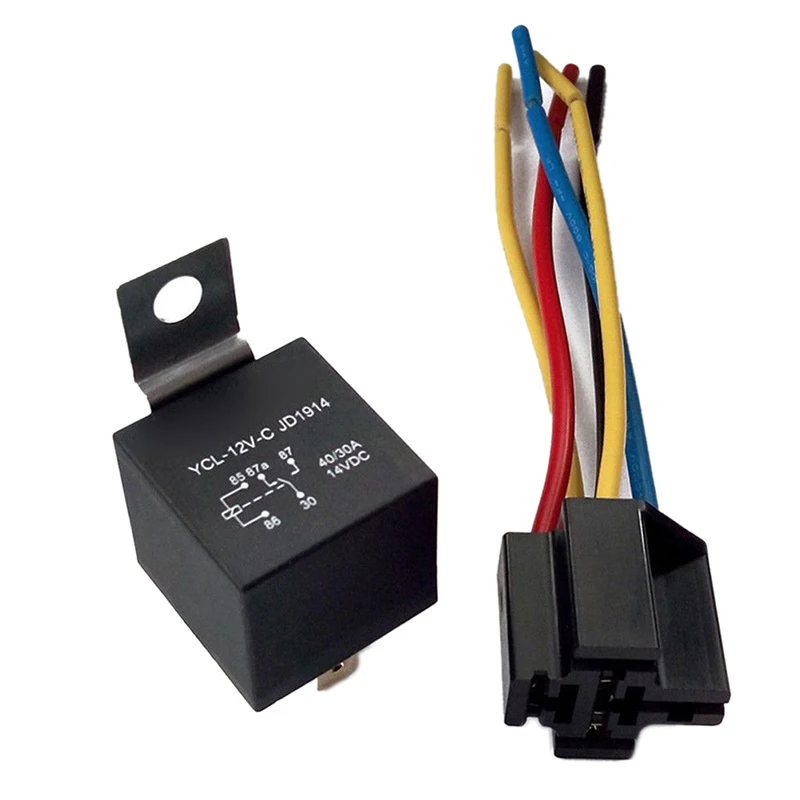 Новый DC 12V/24V 5 Pin 30/40A автомобильный жгут Автомобильный авто релейный разъем