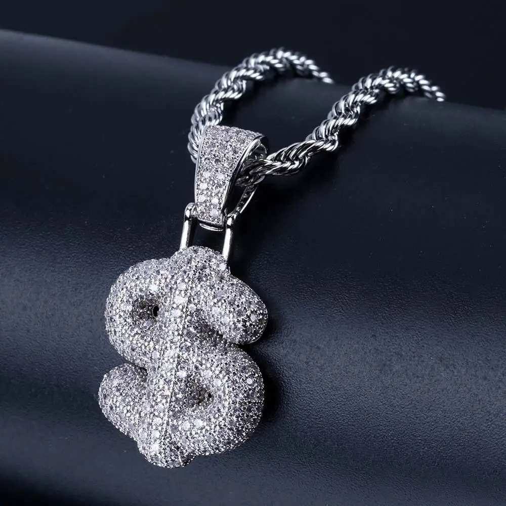 Цепочка мужская с кулоном в виде символа доллара США украшение стиле хип хоп