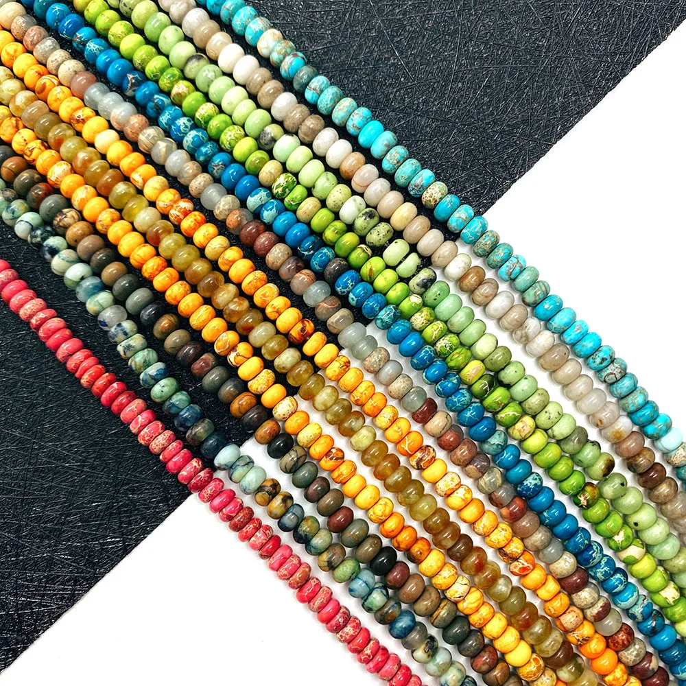

Natural Stone Emperor Stone Beads 5x3mm Abacus Beads for DIY Handmade Jewelry Wholesale Necklace Earrings Jewelry Accessories