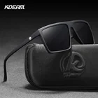 Солнцезащитные очки KDEAM Cat.3 CE KD693 для мужчин и женщин, Поляризационные солнечные аксессуары в квадратной оправе, из титановой оправы TR90, для вождения