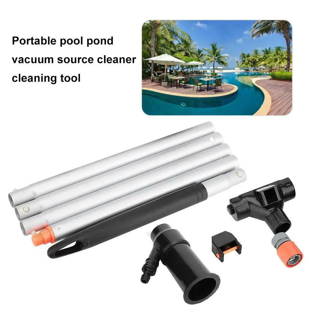 

Tool Jet Spas Outdoor Ponds Garden Pool Cleaning Set Kit Fountains Underwater Portable Suction Vacuum Spray 5 Pole Section