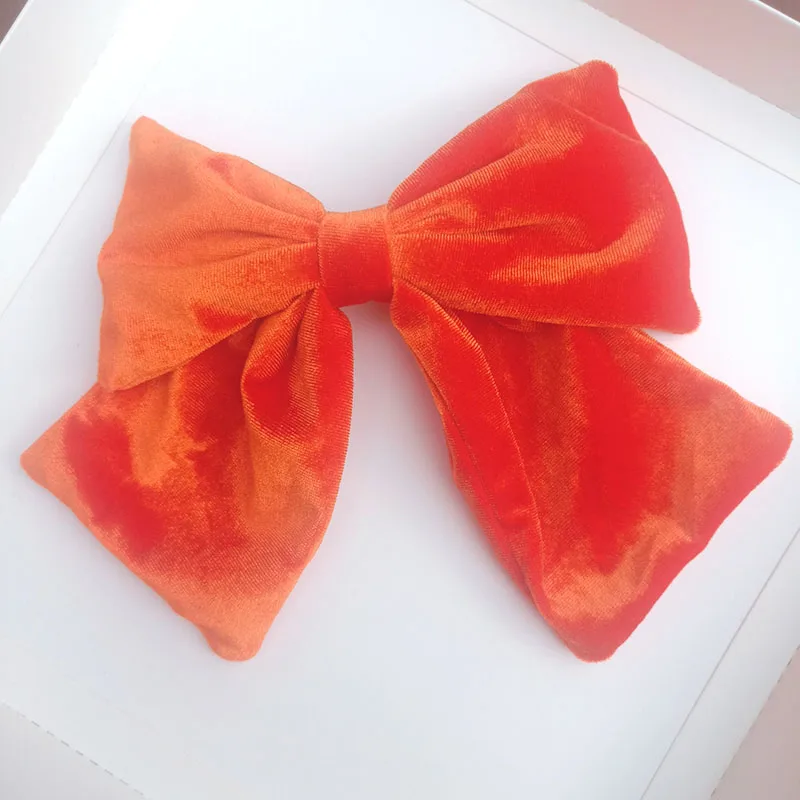 Бархатный зажим для волос MAXSITI U с бантом аксессуары на спине боковая заколка