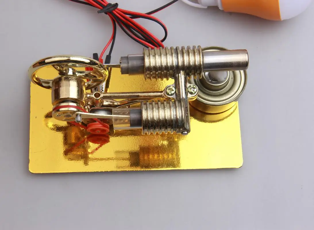 2020 Новый мини двигатель Stirling внешнего сгорания микро генератор модель с паровым