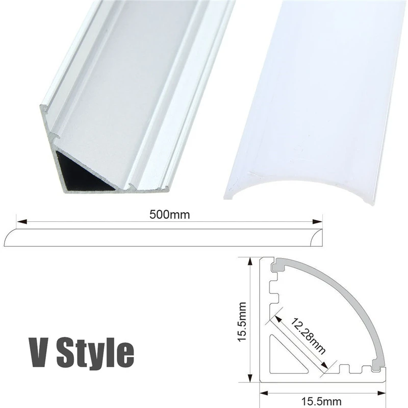 ARILUX 1X 5X 10X V U YW 1 8 см ширина три стиля 50 алюминиевый держатель канала для